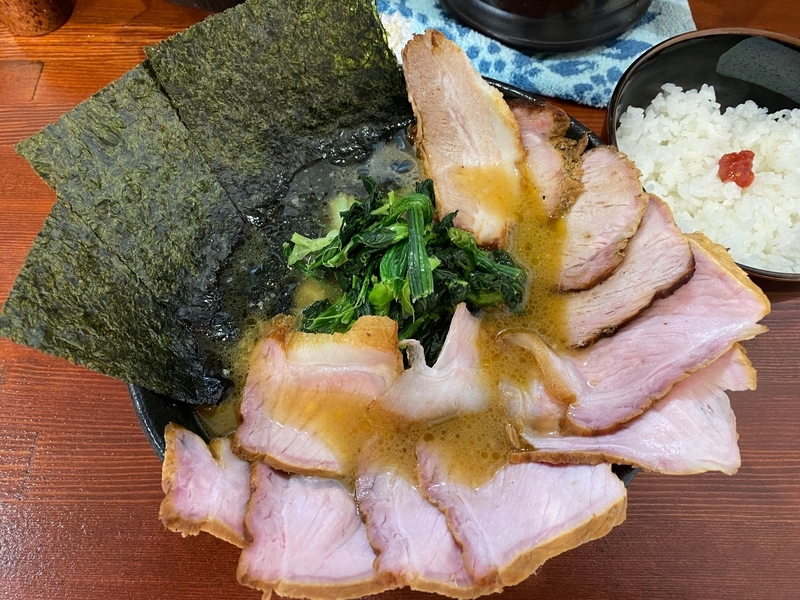 天王家　チャーシューめん+スモークロース+スモークロース+トロトロバラ肉