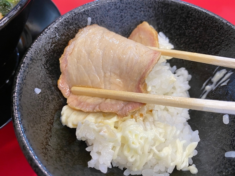 無限にんにくマヨ肉巻きライス