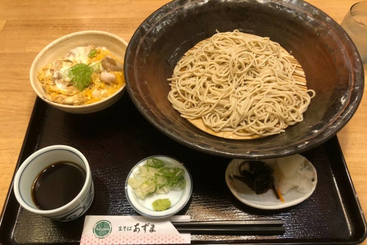 生そばあずま メニュー 親子丼セット 口コミ レビュー