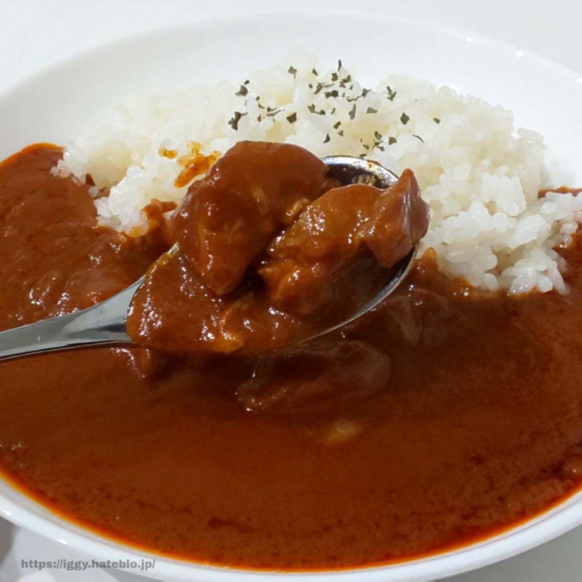 無印良品バターチキンカレーすくう iggy2019