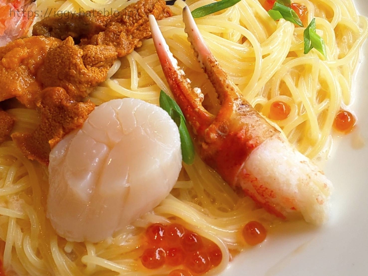 ジョリーパスタ おすすめメニュー 贅沢うにと海の幸の冷製カッペリーニ 口コミ レビュー 評価
