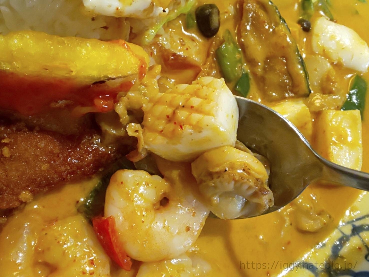 イムキッチン 六本松ランチ おすすめ レッドカレー魚介 口コミ レビュー