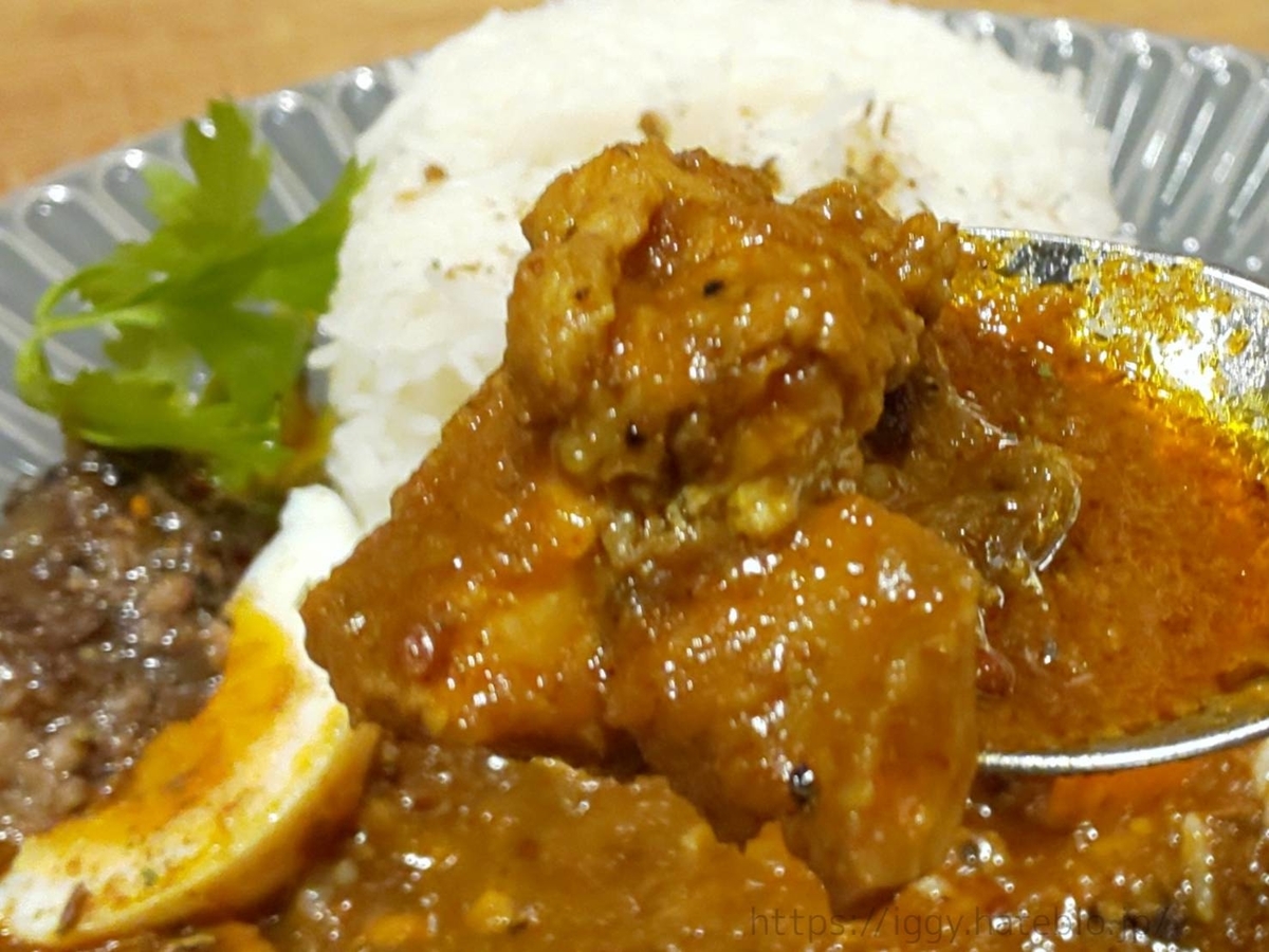 クジャクカリー 人気メニュー スパイスカリーC チキンカレー 口コミ レビュー