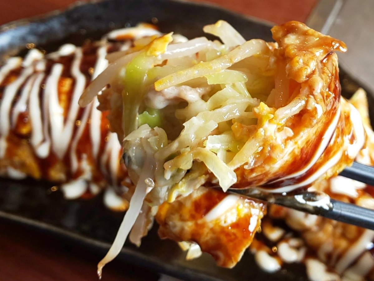 どんどん亭 お好み焼き 食べ放題メニュー チーズとんぺい レビュー