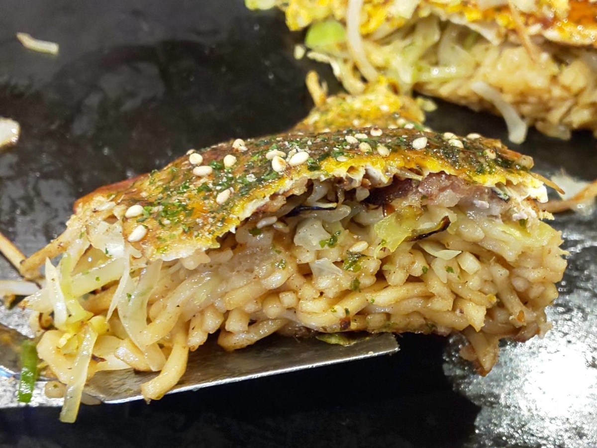 ながらや お好み焼 肉玉ソバ 口コミ レビュー