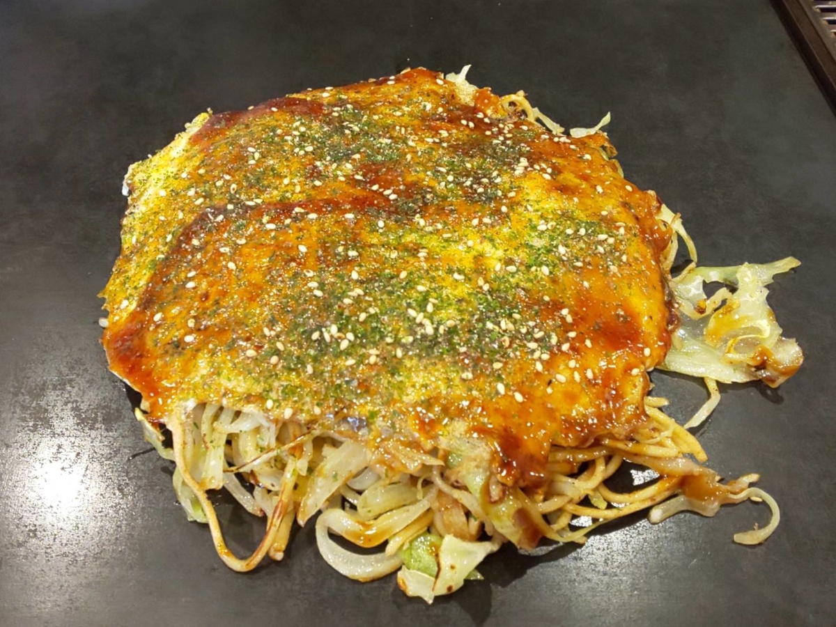 広島お好み焼 ながらや 肉玉ソバ レビュー