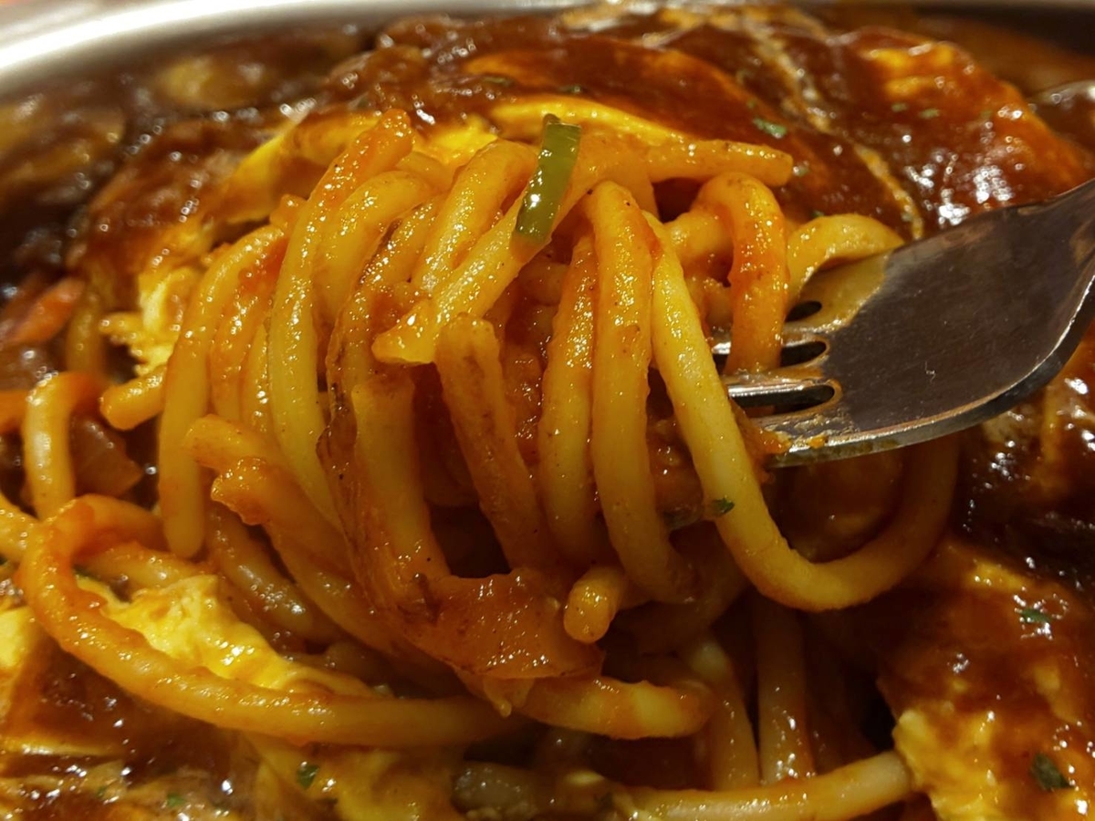 スパゲッティーのパンチョ オムナポ デミグラスソース 量 口コミ レビュー