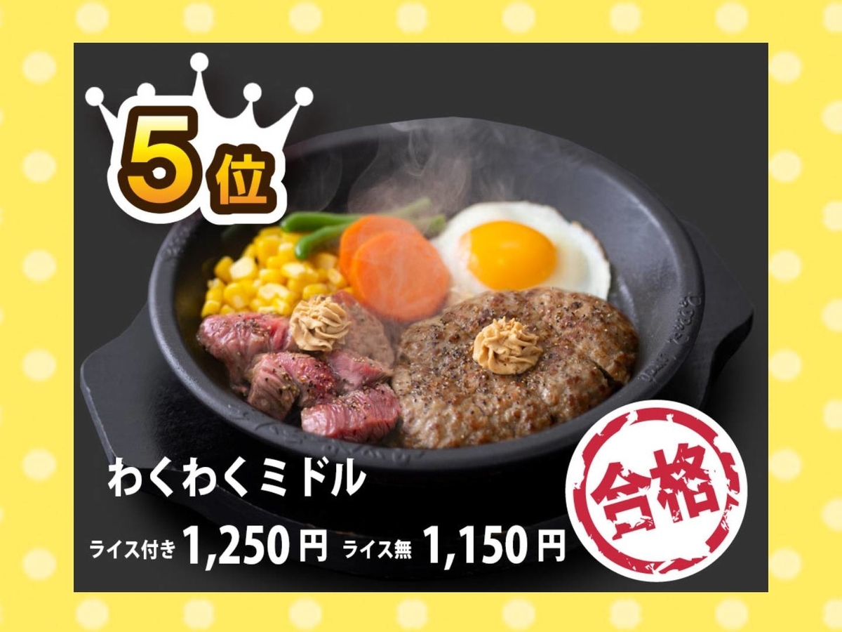 ペッパーランチ 人気メニュー ランキング おすすめ わくわくミドル