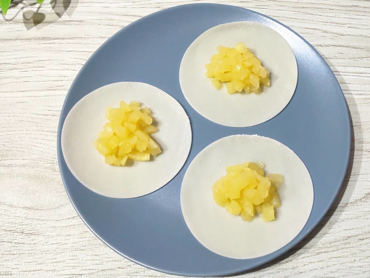 餃子の皮でアップルパイ 作り方 家事ヤロウ レシピ