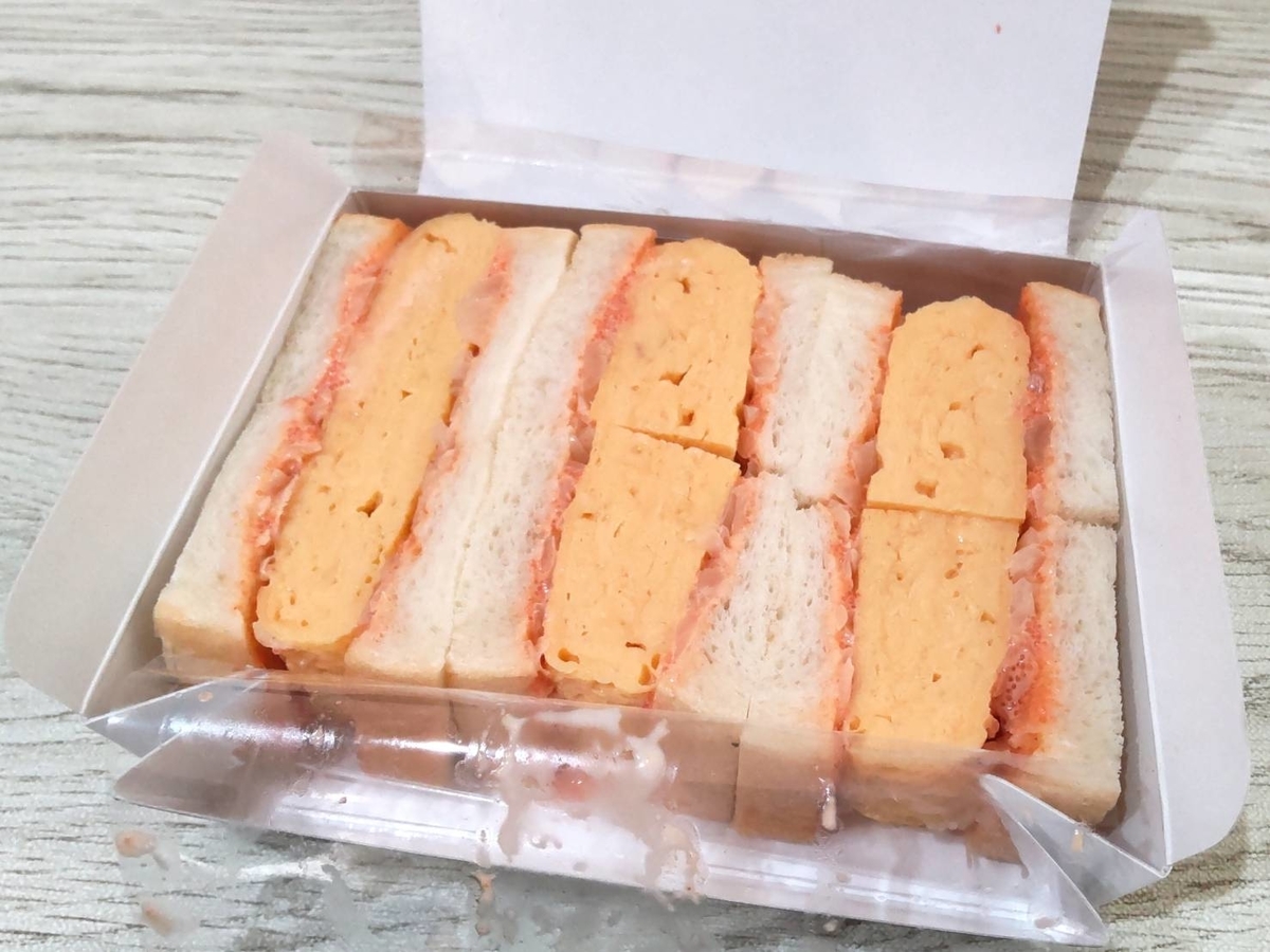 ろじ屋 メニュー 明太たまごサンド からしあり 口コミ レビュー