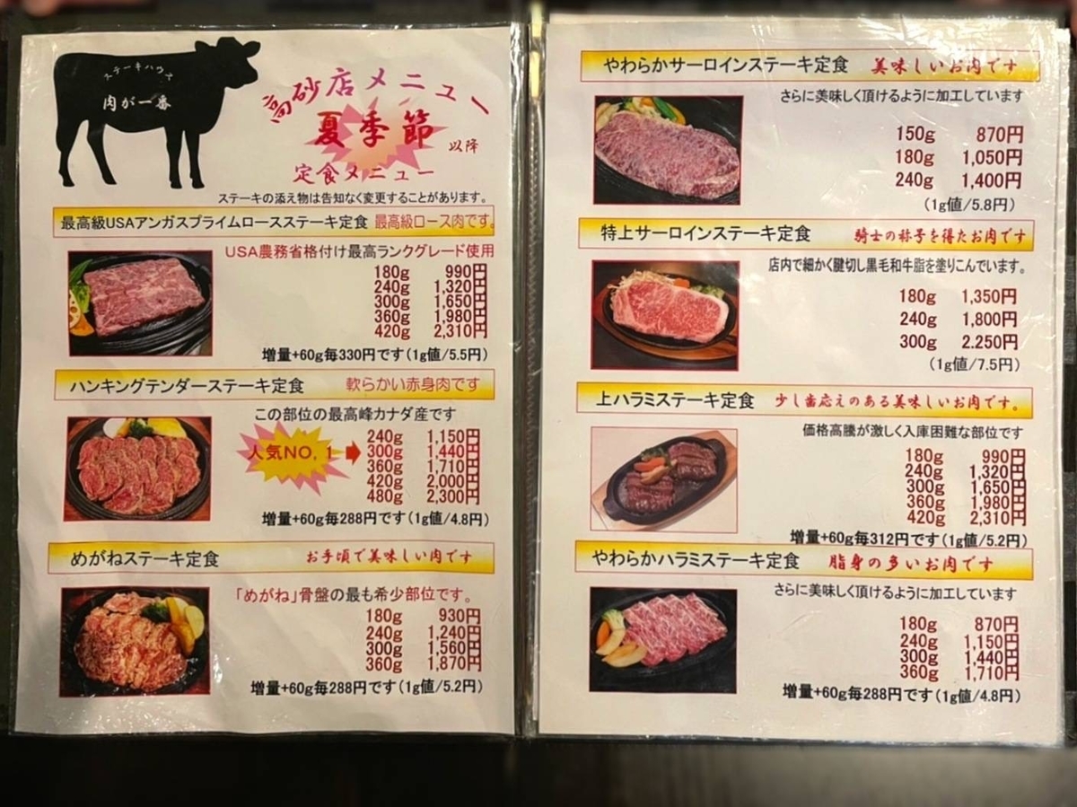 肉が一番 人気メニュー ミックスカットステーキ と ハンキングテンダーステーキ を食べた感想 薬院駅周辺おすすめランチ 高砂店 Life