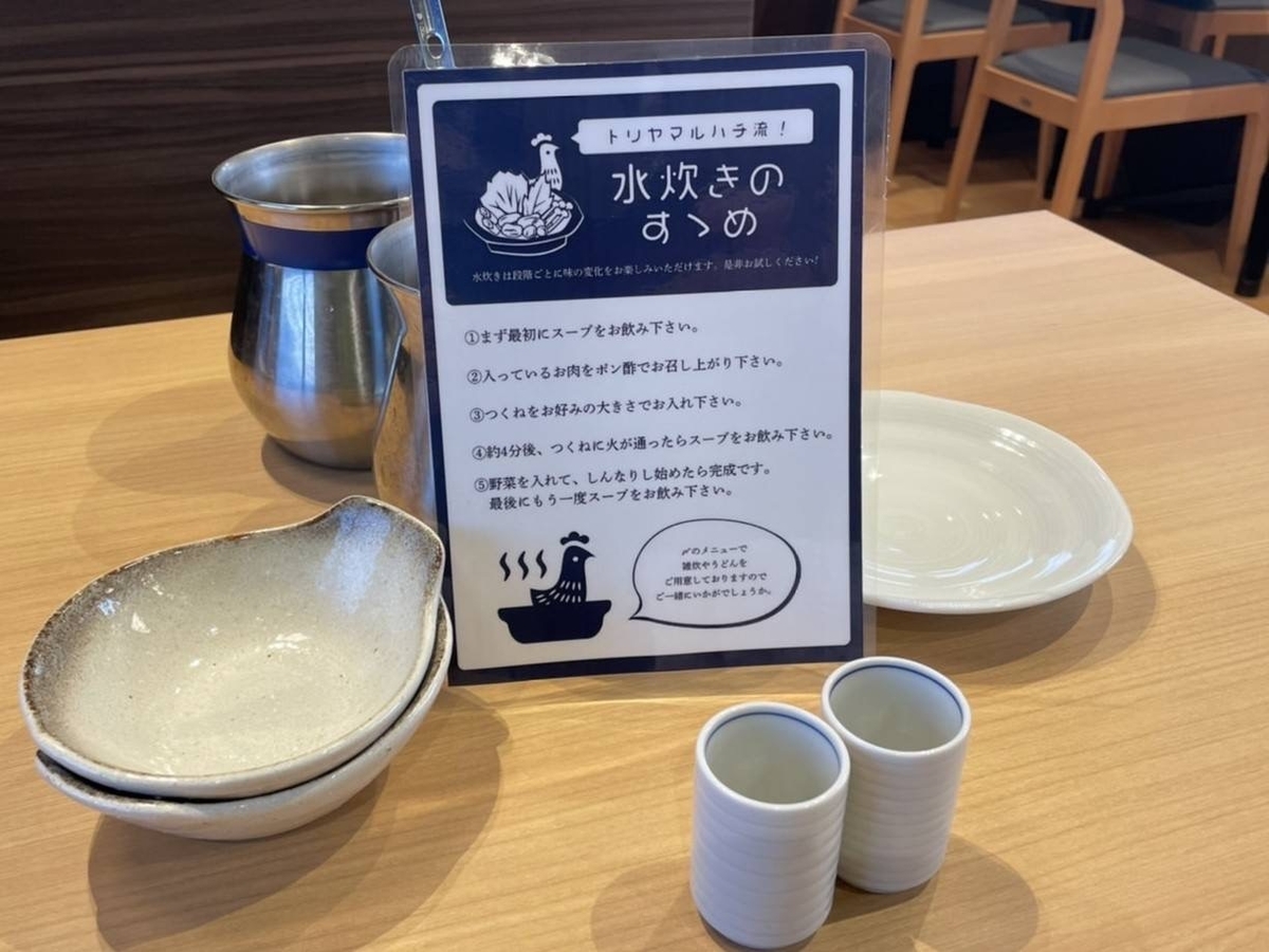 トリヤマルハチ おすすめメニュー 水炊き 食べ方 レビュー 口コミ