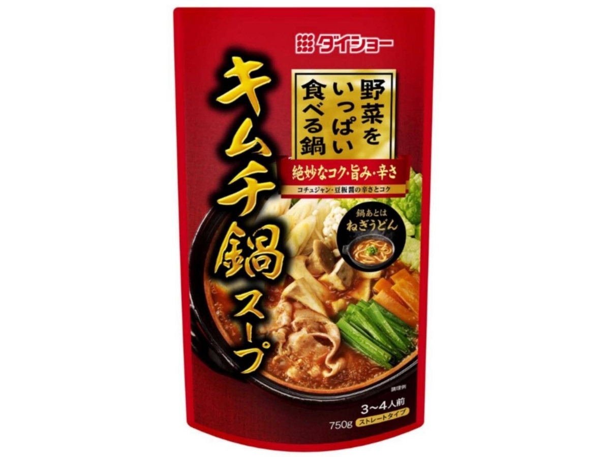 キムチ鍋の素 ランキング ダイショー 野菜をいっぱい食べる鍋 キムチ鍋スープ おすすめ人気