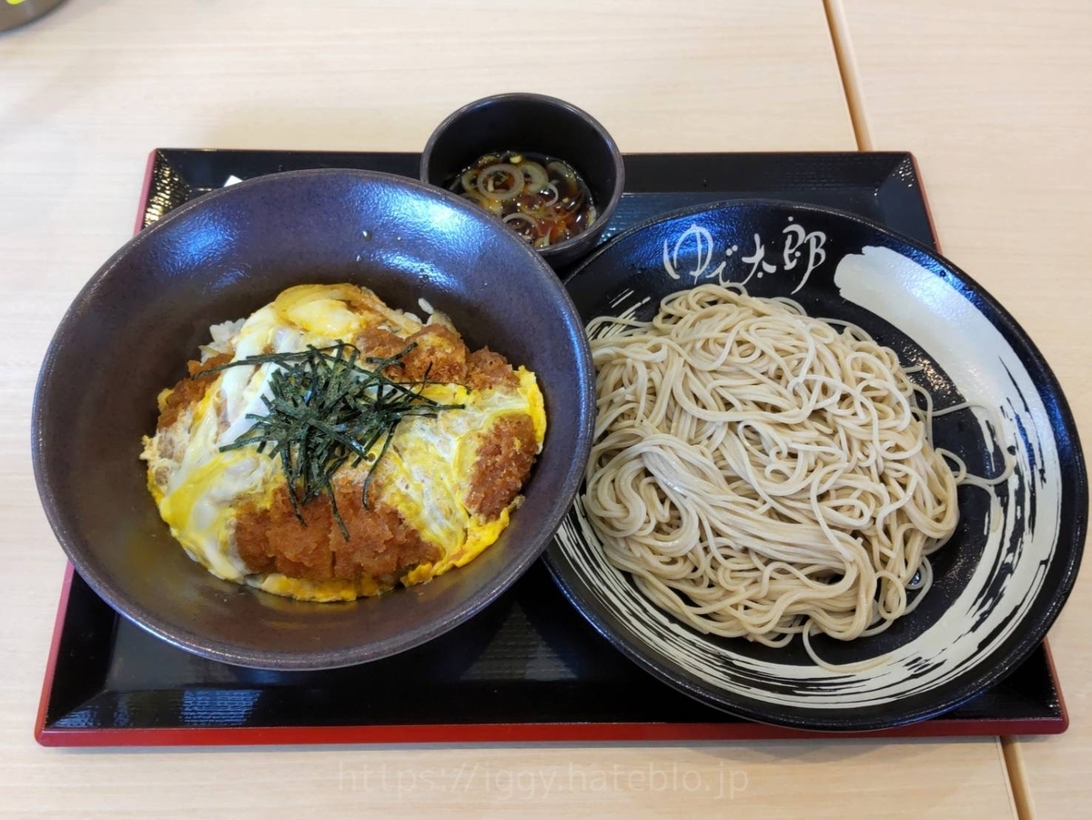 ゆで太郎 人気メニュー「カツ丼セット」を食べた感想。福岡金の隈店