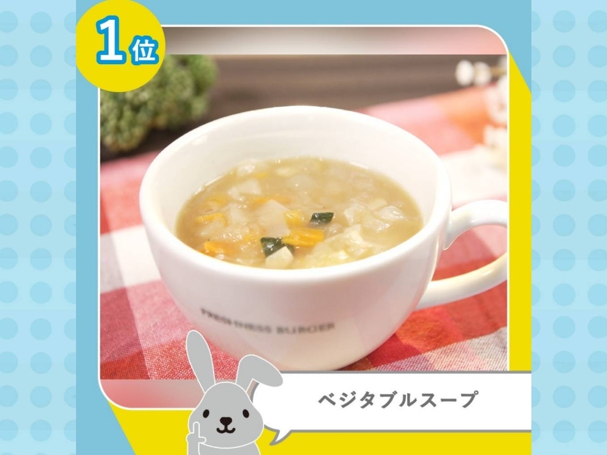 フレッシュネスバーガー ランキング 人気メニュー ベジタブルスープ 値段