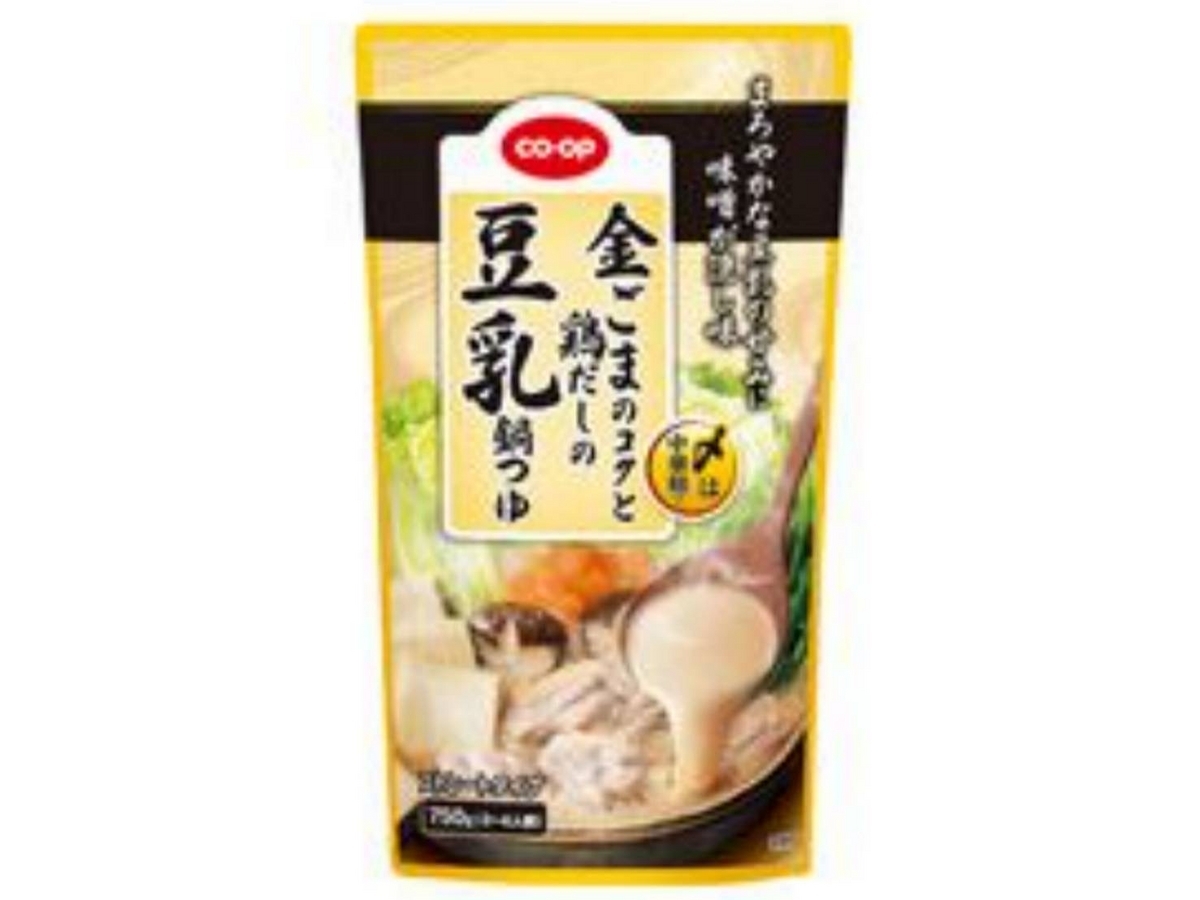 豆乳鍋の素 ランキング CO-OP 金ごまのコクと鶏だしの豆乳鍋つゆ おすすめ人気