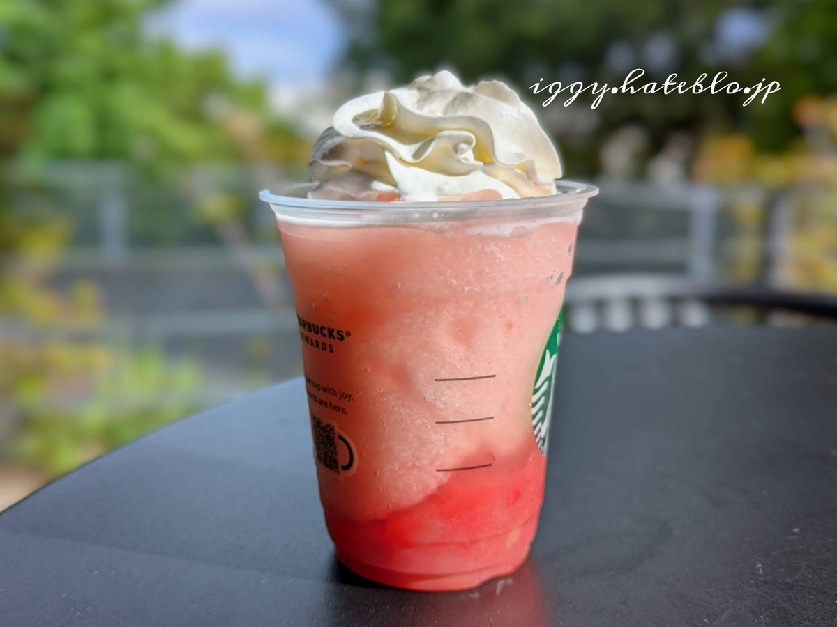 スタバ 桃 カスタム ラブ＆ピーチフラペチーノ まずい？美味しい 口コミ レビュー