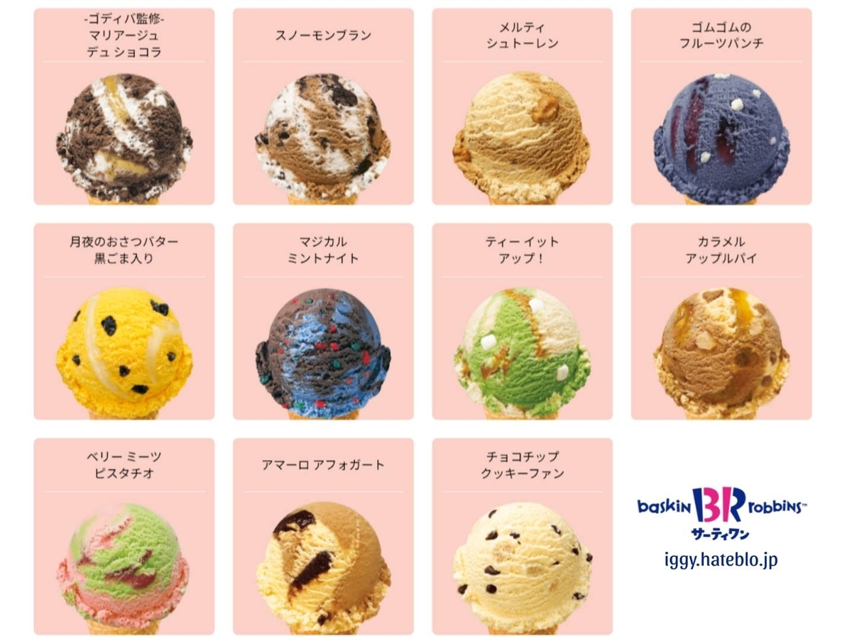 サーティワン メニュー 一覧