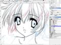 [お絵描き]2006浴衣絵（線画中）