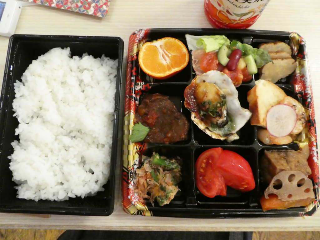 牡蠣 生ハム そして 大満足のお弁当 鹿児島市照国町 終活行政書士 合原千尋の絵日記 鹿児島市