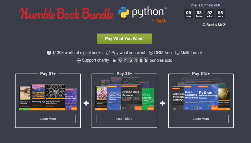 Humble BundleのBook Bundle(1ドル)で技術書が購入できる話 いろいろ