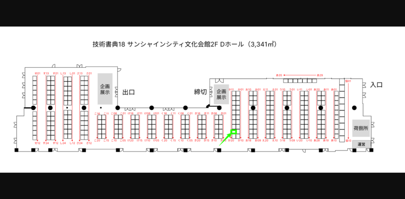サークル配置場所
