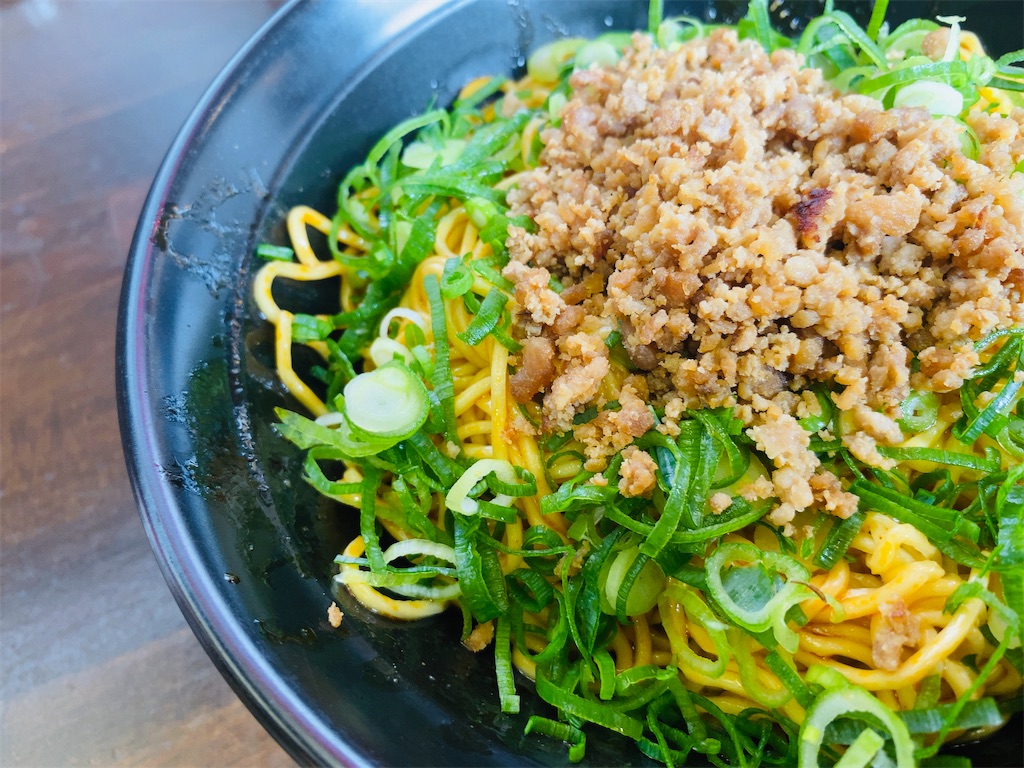 岡山市北区野殿 汁あり派の人も行ってみてほしい 備前汁なし担担麺 虎ぼるた ホテルマンの休日