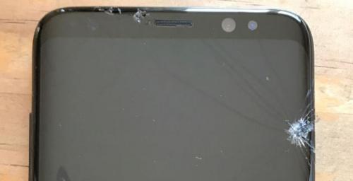 GalaxyS8わっれた液晶