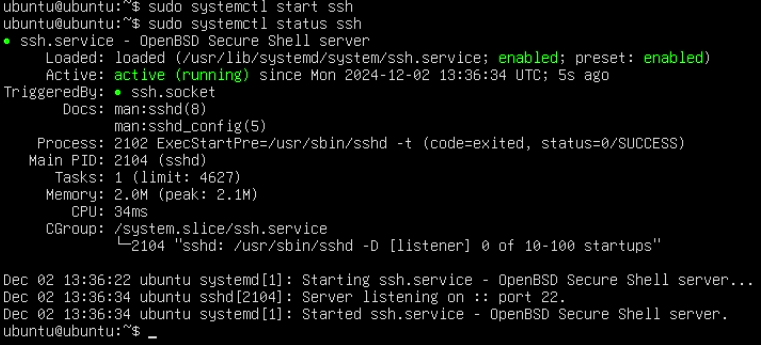ubuntu server ssh設定