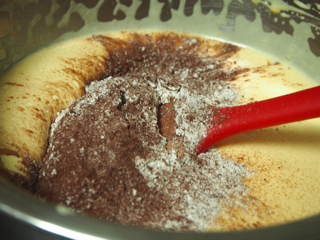 ココアスポンジ工程2 ココアスポンジ工程2