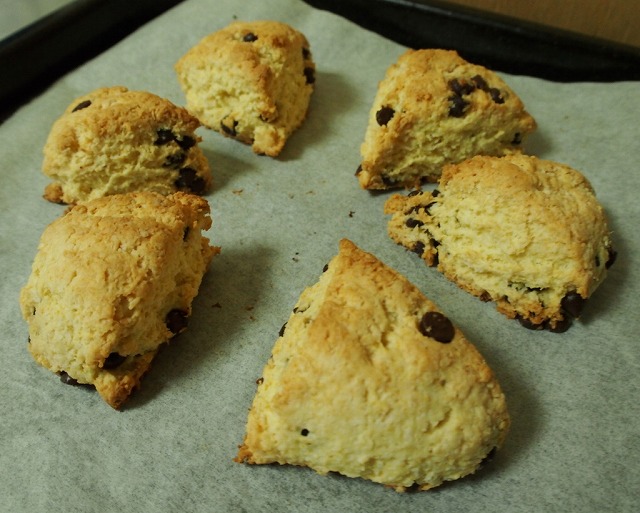 ヨーグルトで作るスコーン焼き上がり