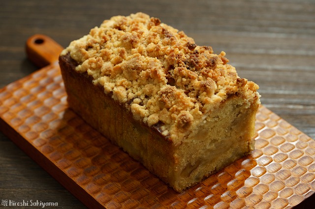 f:id:ikashiya:20180924233558j:plain 梨とクルミのクランブルケーキ4