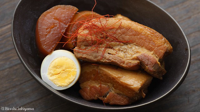 豚の角煮を上から見た様子