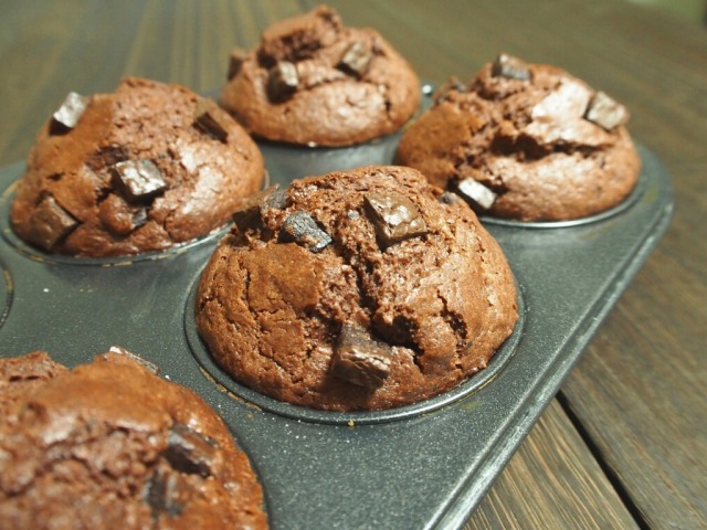 f:id:ikashiya:20181201135227j:plain チョコチョコしいチョコレートマフィン