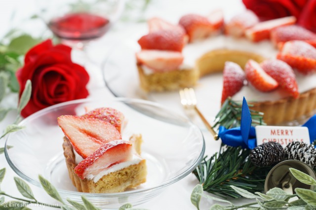 苺のリースタルト