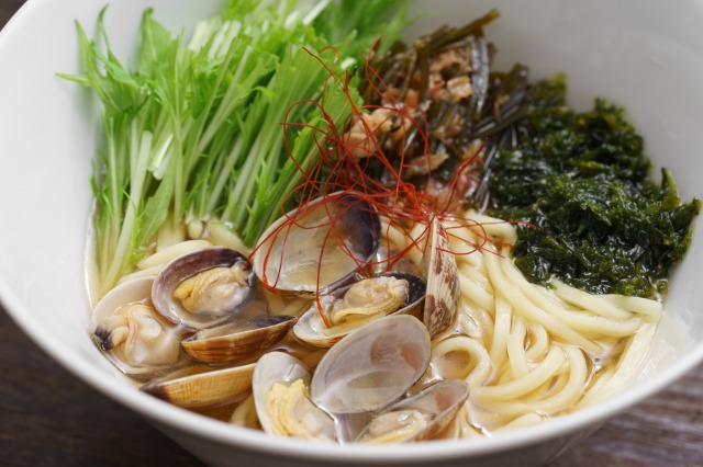 あさり塩ラーメンのアップ