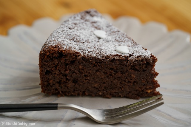 生おからのガトーショコラのアップ