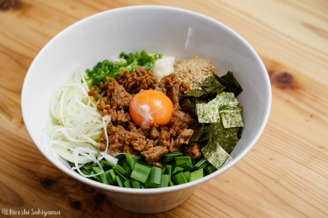 f:id:ikashiya:20190614010210j:plain うどんで台湾まぜそば
