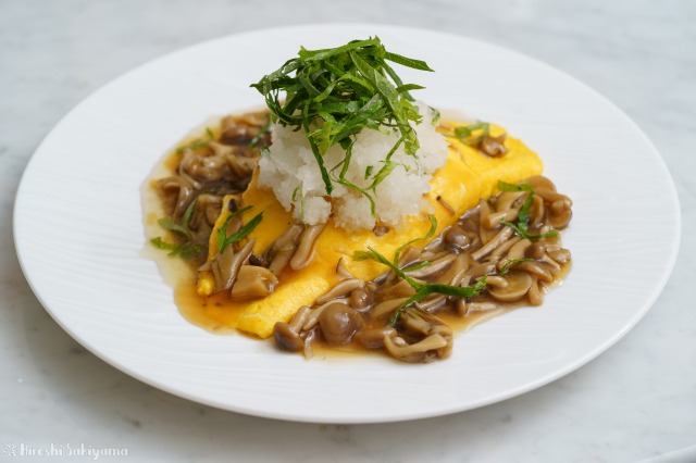 和風キノコあんかけオムライス