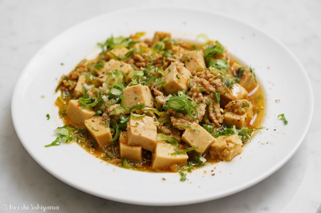 高野豆腐の麻婆豆腐