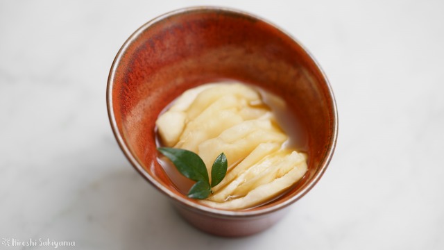 菊芋のわさび甘酢漬け