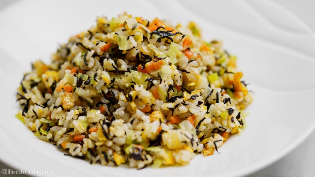 ひじきチャーハンのアップ