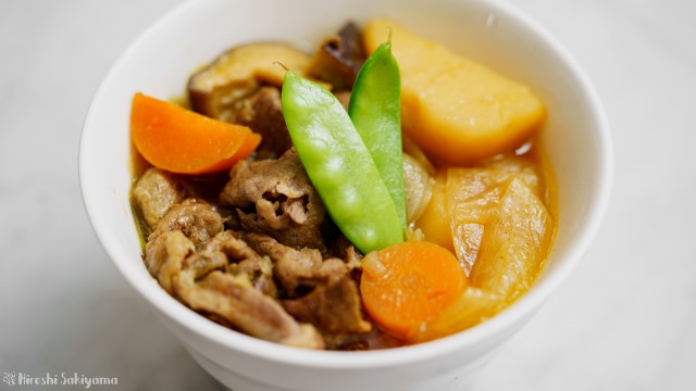 カレー肉じゃがのアップ