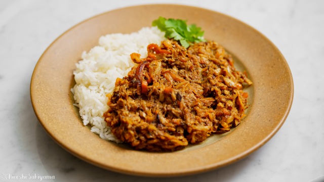 サバ缶と切り干し大根の和風カレー