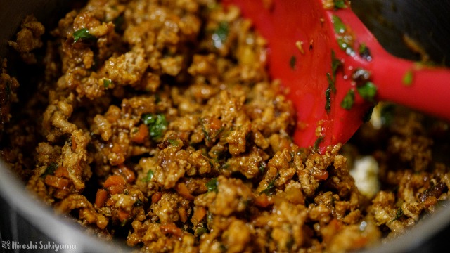 ケチャップで作るカレーミートソース