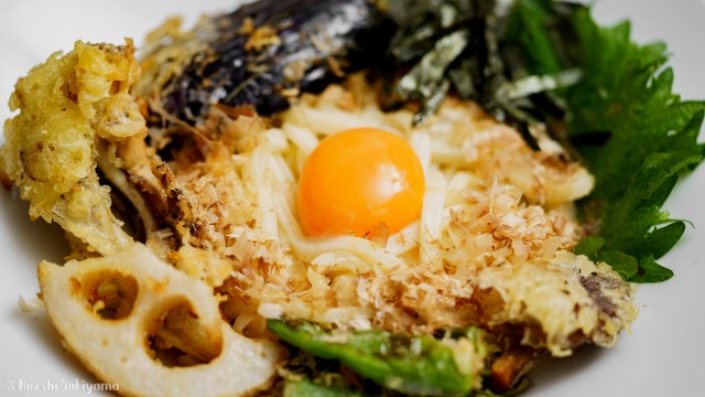 天ぷらぶっかけうどん、アップ