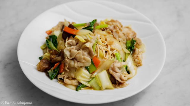 豆腐干絲の中華風焼きそば