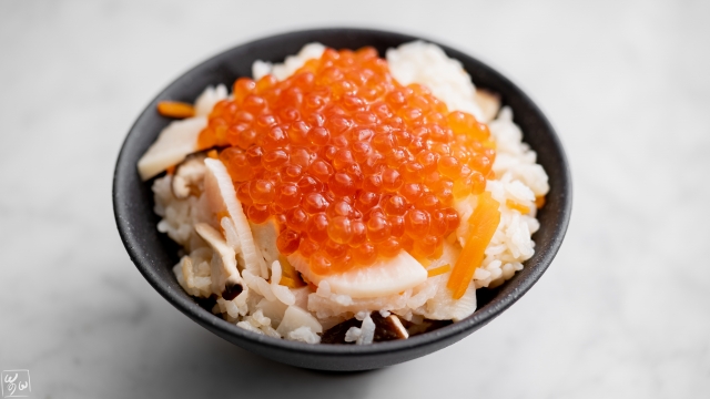 椎茸の炊き込みご飯いくら丼のレシピ