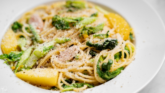 カブと菜の花のクリームパスタのレシピ
