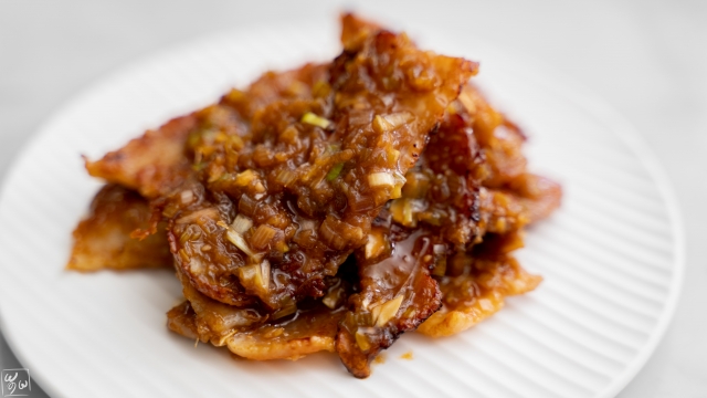 ねぎ味噌生姜焼き